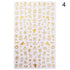 Gold Silver White Snowflakes 3D Nail Stickers Iridescent Self Adhesive Transfer Decals Manicures Art Decoration Slider  Nails Decals Sticker Hot Sexy Girl Tip Back Glue Decal Cool Lollipop Self Adhesive Acrylic Tips Tool Decoration