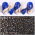 Gold Silver White Snowflakes 3D Nail Stickers Iridescent Self Adhesive Transfer Decals Manicures Art Decoration Slider  Nails Decals Sticker Hot Sexy Girl Tip Back Glue Decal Cool Lollipop Self Adhesive Acrylic Tips Tool Decoration