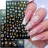 Gold Silver White Snowflakes 3D Nail Stickers Iridescent Self Adhesive Transfer Decals Manicures Art Decoration Slider  Nails Decals Sticker Hot Sexy Girl Tip Back Glue Decal Cool Lollipop Self Adhesive Acrylic Tips Tool Decoration