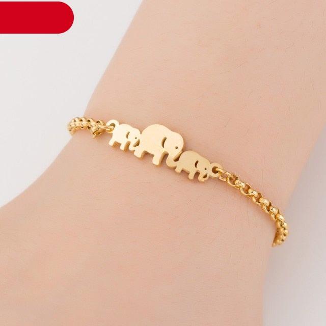 Gold Stainless Steel Animal Bracelets For Women Everyday Jewellery Butterfly Charm Gold Chain Bracelets Set For Women Adjustable Fashion Paperclip Link Beaded Bracelet Charming Women Jewelry