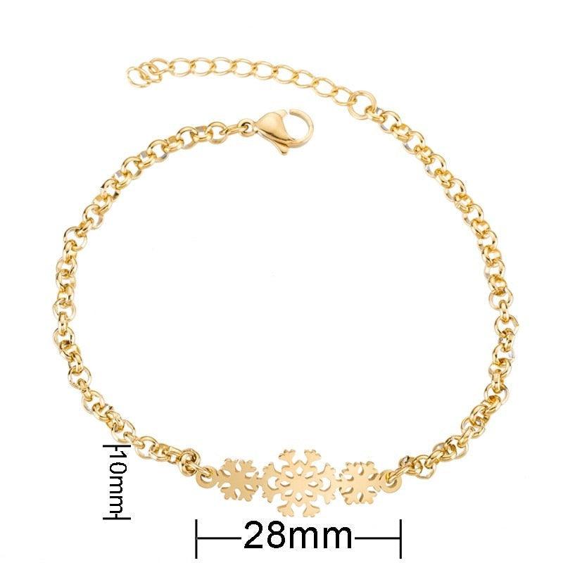 Gold Stainless Steel Animal Bracelets For Women Everyday Jewellery Butterfly Charm Gold Chain Bracelets Set For Women Adjustable Fashion Paperclip Link Beaded Bracelet Charming Women Jewelry