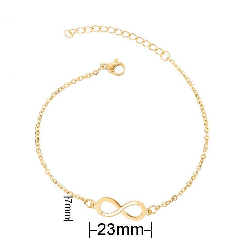 Gold Stainless Steel Animal Bracelets For Women Everyday Jewellery Butterfly Charm Gold Chain Bracelets Set For Women Adjustable Fashion Paperclip Link Beaded Bracelet Charming Women Jewelry