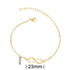 Gold Stainless Steel Animal Bracelets For Women Everyday Jewellery Butterfly Charm Gold Chain Bracelets Set For Women Adjustable Fashion Paperclip Link Beaded Bracelet Charming Women Jewelry