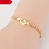 Gold Stainless Steel Animal Bracelets For Women Everyday Jewellery Butterfly Charm Gold Chain Bracelets Set For Women Adjustable Fashion Paperclip Link Beaded Bracelet Charming Women Jewelry