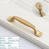 Golden Simple Fashion Aluminum Alloy Furniture Handles Bookcase Handles Wine Cabinet Handles Door Knob Handles For Cabinet Cabinet Knobs Cupboard Drawers Cabinet Dresser Bookcase Wardrobe 2.2CM