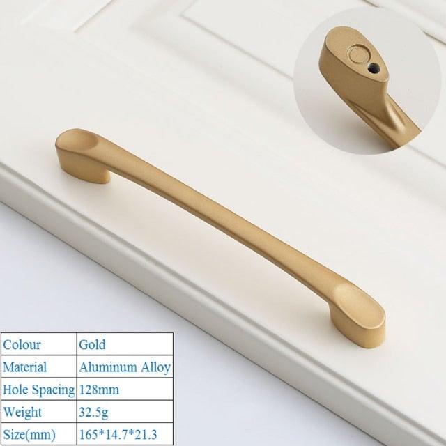 Golden Simple Fashion Aluminum Alloy Furniture Handles Bookcase Handles Wine Cabinet Handles Door Knob Handles For Cabinet Cabinet Knobs Cupboard Drawers Cabinet Dresser Bookcase Wardrobe 2.2CM