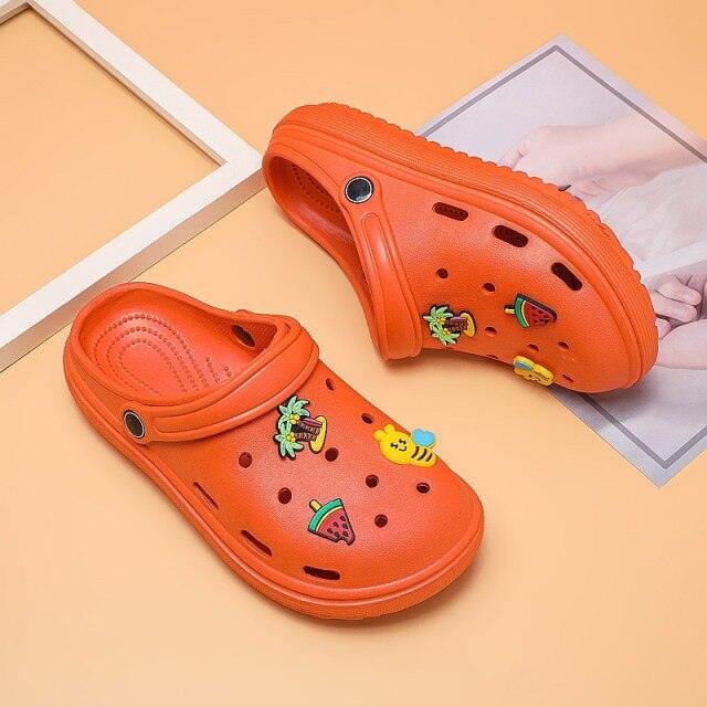 Gray Cute Summer Sandals Women Beach Sandals Non Slip Comfortable Lightweight Outdoor Sandals Woman Light Weight Quick Drying Slip-On Garden Clog Shoes Rubber Slipper