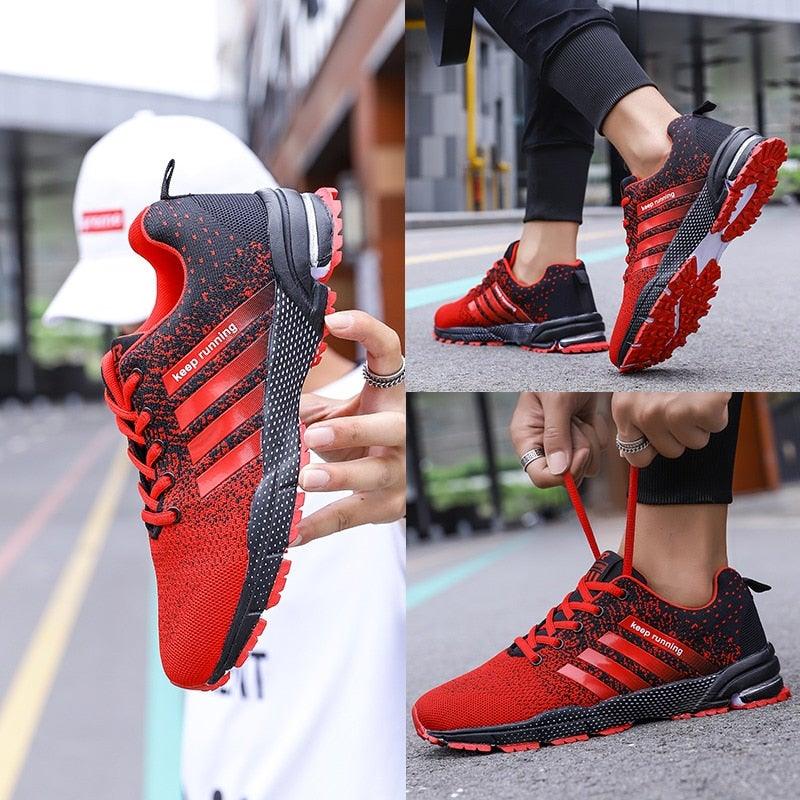 Green Breathable Mens Running Sneakers Outdoor Marathon Lightweight Running Mens Sport Shoes Athletic Footwear Breathable Comfortable Athletic Sport Sneakers