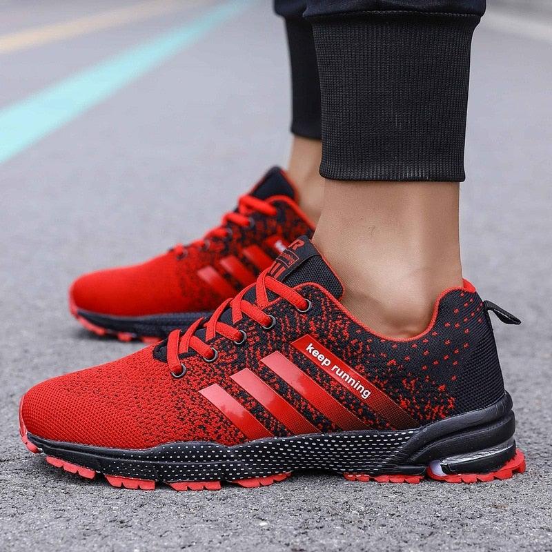 Green Breathable Mens Running Sneakers Outdoor Marathon Lightweight Running Mens Sport Shoes Athletic Footwear Breathable Comfortable Athletic Sport Sneakers