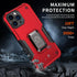 Green Shockproof Armor Case for iPhone 13 Pro Max 13 mini Ring Stand Phone Back Cover for iPhone 12 11 Pro Max Kickstand Case Built-in 360° Rotating Ring Kickstand Magnetic Case