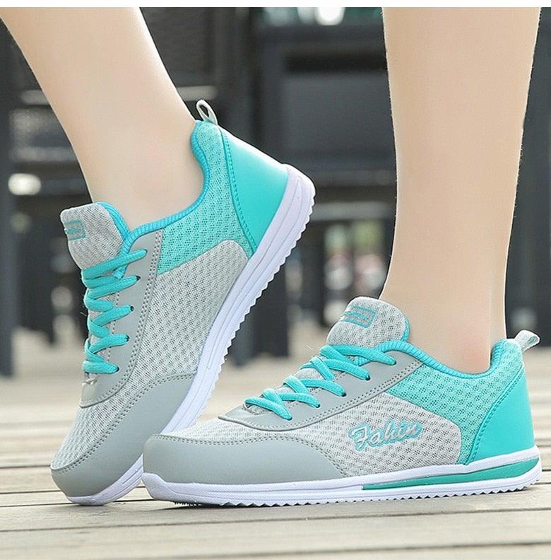 Gym Woman Spring Summer Sneakers Breathable Women Casual Shoes Trainers Running Shoes Light Mesh Tennis Casual Sneakers Fashion Walking Shoes For Womens