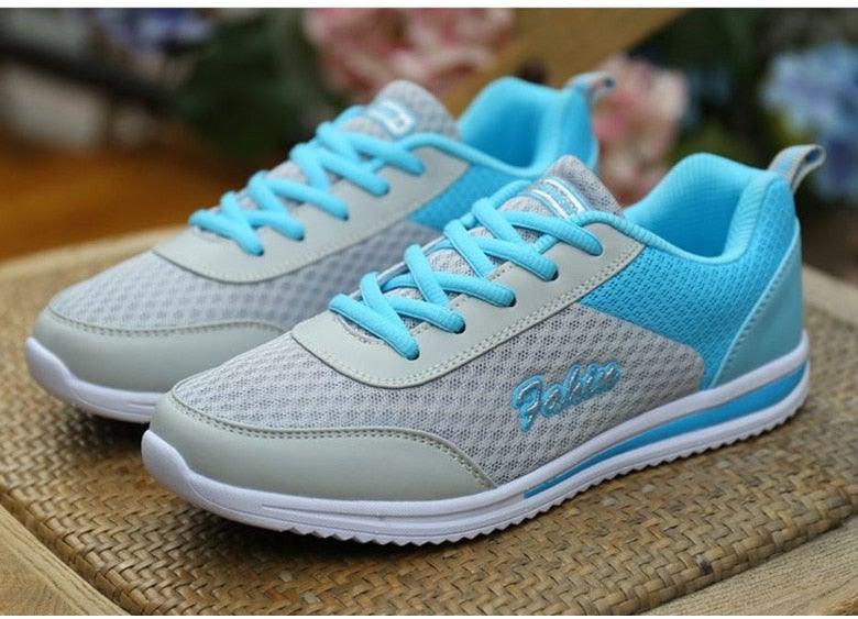 Gym Woman Spring Summer Sneakers Breathable Women Casual Shoes Trainers Running Shoes Light Mesh Tennis Casual Sneakers Fashion Walking Shoes For Womens