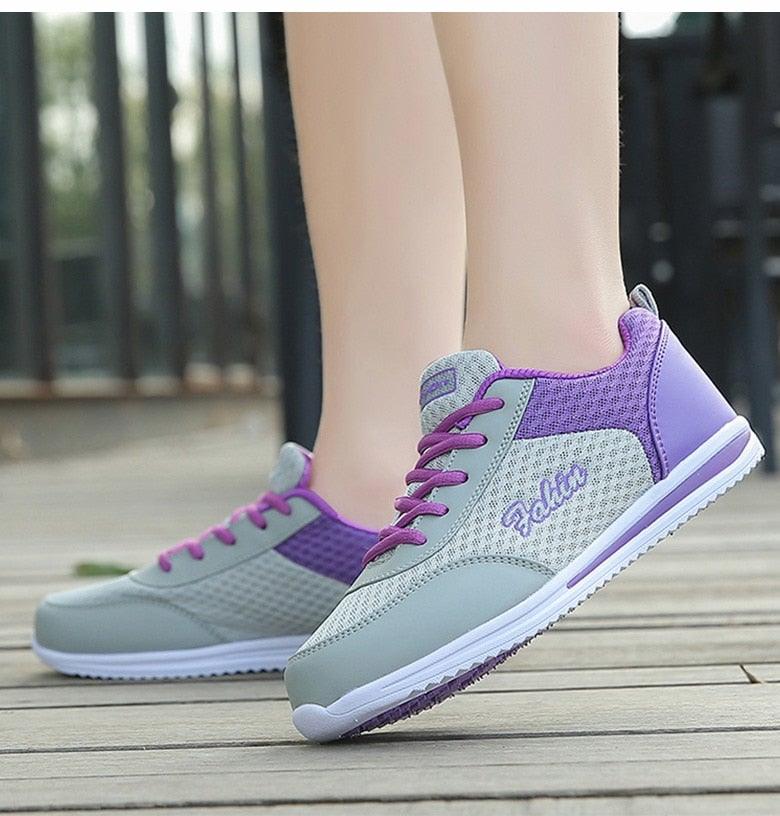 Gym Woman Spring Summer Sneakers Breathable Women Casual Shoes Trainers Running Shoes Light Mesh Tennis Casual Sneakers Fashion Walking Shoes For Womens