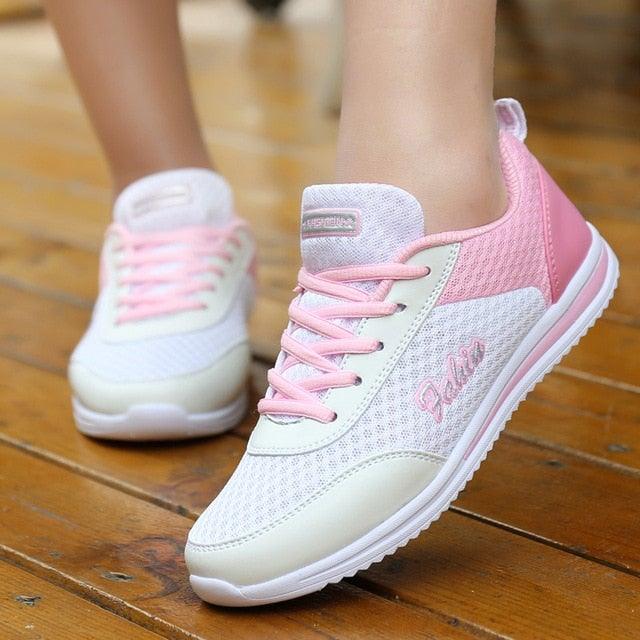 Gym Woman Spring Summer Sneakers Breathable Women Casual Shoes Trainers Running Shoes Light Mesh Tennis Casual Sneakers Fashion Walking Shoes For Womens