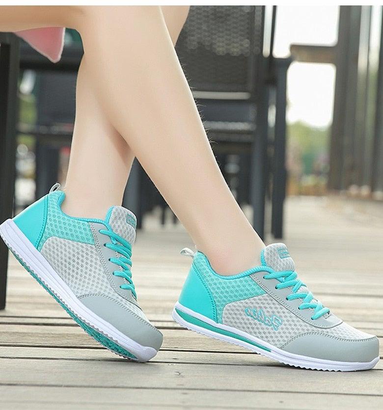 Gym Woman Spring Summer Sneakers Breathable Women Casual Shoes Trainers Running Shoes Light Mesh Tennis Casual Sneakers Fashion Walking Shoes For Womens