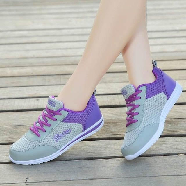 Gym Woman Spring Summer Sneakers Breathable Women Casual Shoes Trainers Running Shoes Light Mesh Tennis Casual Sneakers Fashion Walking Shoes For Womens