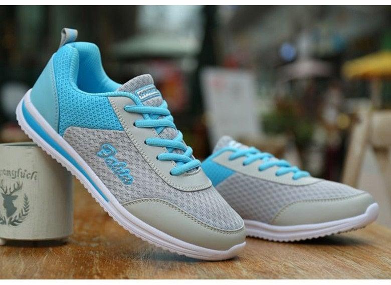 Gym Woman Spring Summer Sneakers Breathable Women Casual Shoes Trainers Running Shoes Light Mesh Tennis Casual Sneakers Fashion Walking Shoes For Womens