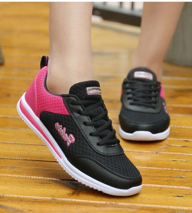 Gym Woman Spring Summer Sneakers Breathable Women Casual Shoes Trainers Running Shoes Light Mesh Tennis Casual Sneakers Fashion Walking Shoes For Womens