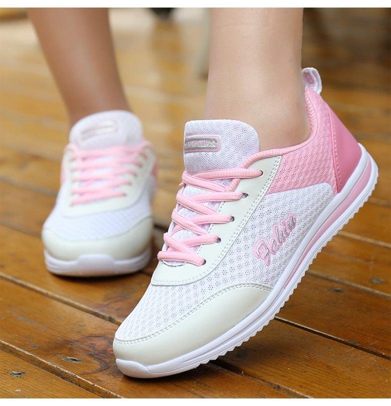 Gym Woman Spring Summer Sneakers Breathable Women Casual Shoes Trainers Running Shoes Light Mesh Tennis Casual Sneakers Fashion Walking Shoes For Womens