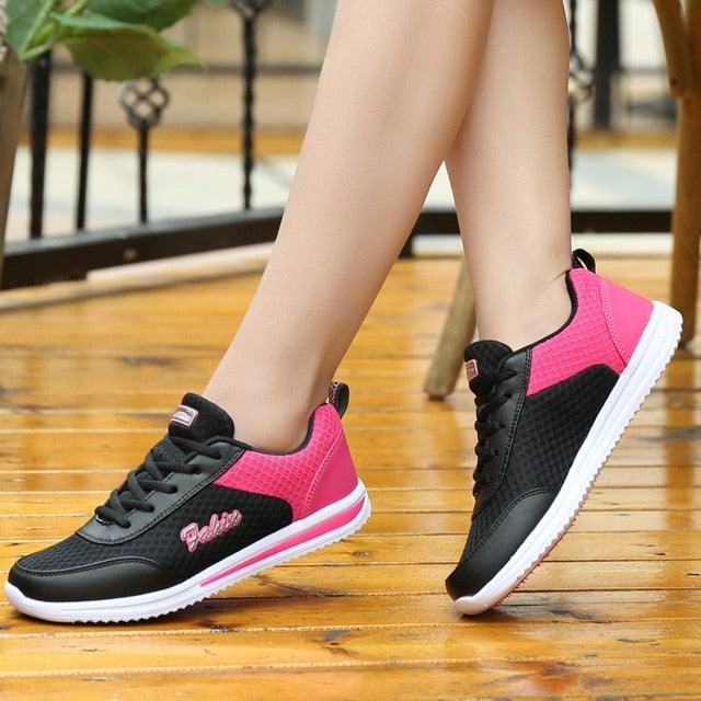 Gym Woman Spring Summer Sneakers Breathable Women Casual Shoes Trainers Running Shoes Light Mesh Tennis Casual Sneakers Fashion Walking Shoes For Womens