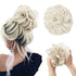 Hair Bun Extensions Messy Curly Elastic Hair Scrunchies Hairpieces Synthetic Chignon Donut Up-do Hair Pieces Clip in Hair Extension For Volumized Hair Buns For Girls