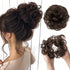 Hair Bun Extensions Messy Curly Elastic Hair Scrunchies Hairpieces Synthetic Chignon Donut Up-do Hair Pieces Clip in Hair Extension For Volumized Hair Buns For Girls