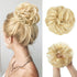 Hair Bun Extensions Messy Curly Elastic Hair Scrunchies Hairpieces Synthetic Chignon Donut Up-do Hair Pieces Clip in Hair Extension For Volumized Hair Buns For Girls