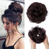 Hair Bun Extensions Messy Curly Elastic Hair Scrunchies Hairpieces Synthetic Chignon Donut Up-do Hair Pieces Clip in Hair Extension For Volumized Hair Buns For Girls