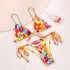 Halter Bikinis Swimsuit String Bikini Swimsuit for Women Triangle Tie Side Adjustable Swimsuit Bathing Suit 2 Piece Set New 2 Piece Swimwear High Cut Bikini Set Print Bandage Beachwear