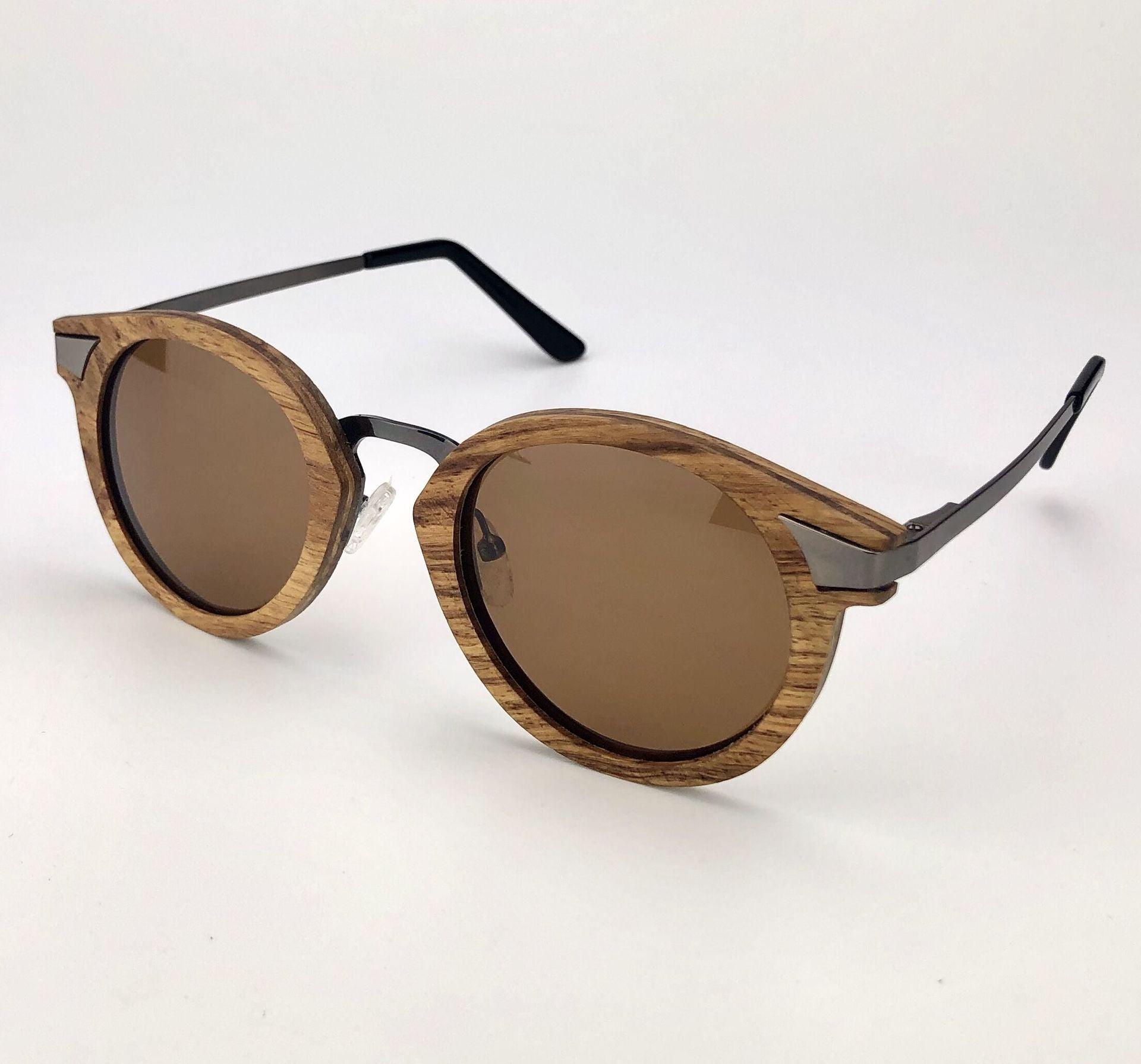 Handmade African Rosewood New Sunglasses New Cat Eye Wood Frame Modern Summer Sun Glasses With High Quality Polarized Eyeglasses For Men And Women