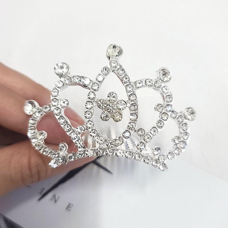 Happy Birthday Crystal Rhinestone Crown Hair Bands For Kids Girl Hoop Headband Wedding Prom Tiaras Hair Jewelry Accessories Shiny Princess Tiara Party Hair Hoop Glitter Headband Rhinestone Crown For Girls