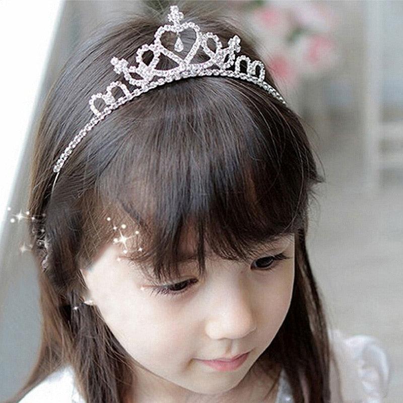 Happy Birthday Crystal Rhinestone Crown Hair Bands For Kids Girl Hoop Headband Wedding Prom Tiaras Hair Jewelry Accessories Shiny Princess Tiara Party Hair Hoop Glitter Headband Rhinestone Crown For Girls