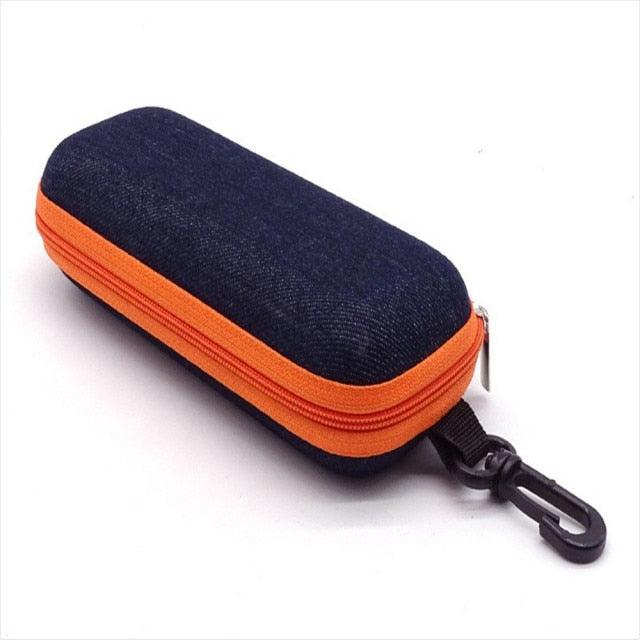 Hard Fabric Glasses Box Portable Eyewear Cases Zipper Container Sunglasses Travel Reading Glasses Carry Bag Eyeglasses Case For Men And Women Portable Zipper Protect Case Fit For Safety Glasses