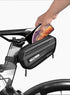 Hard Shell Bicycle Bag Waterproof Cycling Road Bike Tool Bag Night Reflective Bag Bike Accessories Bike Bag Bicycle Bag Under Hard Shell Bike Seat Bag with Silver Reflective Strip Bike Bag For Mountain Road Bike