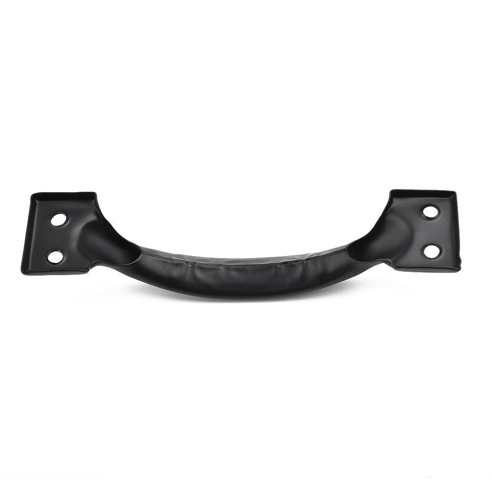 Hardware Iron Art Pull Garage Gate Door Handle Black Cast Iron Furniture Hardware Home Shed Garage For Sliding Barn Door Pull Black, Farmhouse, Cast Iron, Metal, Grab Bar Barn Door Handle, Strong Closet Sliding Door Pull