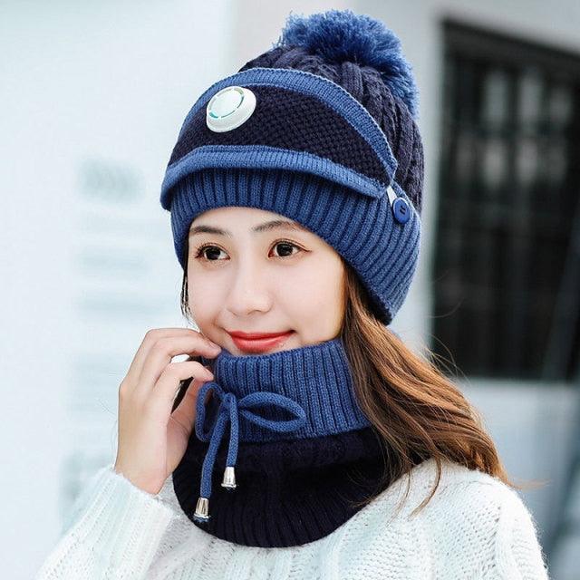 Hat Winter Mask balaclava Hat for girls Scarf Thick Warm Fleece Inside Knitted Hat Thick Mask Warm Full Face Scarf Winter Hats Hiking Face Scarf Balaclava Helmet Liner Cap Soft Sport Reusable Headgear Winter Fishing Warm Mask