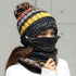 Hat Winter Mask balaclava Hat for girls Scarf Thick Warm Fleece Inside Knitted Hat Thick Mask Warm Full Face Scarf Winter Hats Hiking Face Scarf Balaclava Helmet Liner Cap Soft Sport Reusable Headgear Winter Fishing Warm Mask