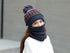 Hat Winter Mask balaclava Hat for girls Scarf Thick Warm Fleece Inside Knitted Hat Thick Mask Warm Full Face Scarf Winter Hats Hiking Face Scarf Balaclava Helmet Liner Cap Soft Sport Reusable Headgear Winter Fishing Warm Mask