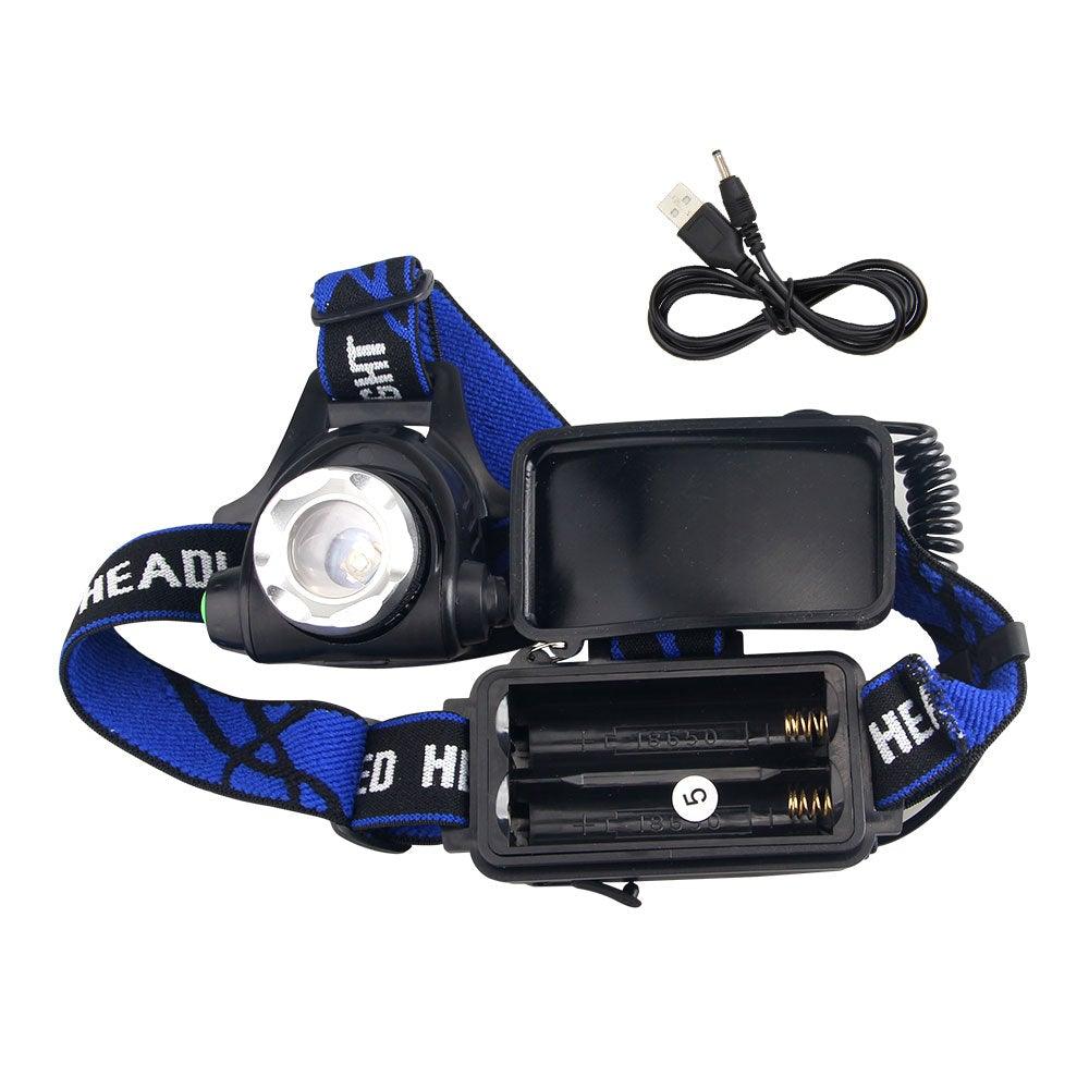 Headlamp Flashlight USB LED Head Rechargeable Light Waterproof Green/Red/UV 395nm Zoomable Headlamp Flashlight Light Outdoor Waterproof Headlight Led Head Lamp 3 Modes Torch For Camping Hiking Fishing - STEVVEX Lamp - 200, Adjustable Flashlight, Adjustable Headlamp, Adjustable Headlight, Flashlight, gadgets, Headlamp, Headlight, lamp, Outdoor Light, Torch, Waterproof Flashlight, Waterproof Headlamp, Waterproof Headlight, Zoomable Flashlight - Stevvex.com