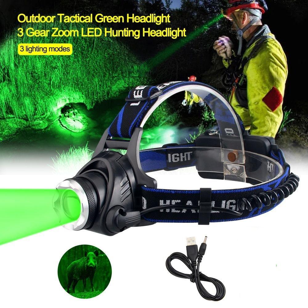 Headlamp Flashlight USB LED Head Rechargeable Light Waterproof Green/Red/UV 395nm Zoomable Headlamp Flashlight Light Outdoor Waterproof Headlight Led Head Lamp 3 Modes Torch For Camping Hiking Fishing - STEVVEX Lamp - 200, Adjustable Flashlight, Adjustable Headlamp, Adjustable Headlight, Flashlight, gadgets, Headlamp, Headlight, lamp, Outdoor Light, Torch, Waterproof Flashlight, Waterproof Headlamp, Waterproof Headlight, Zoomable Flashlight - Stevvex.com