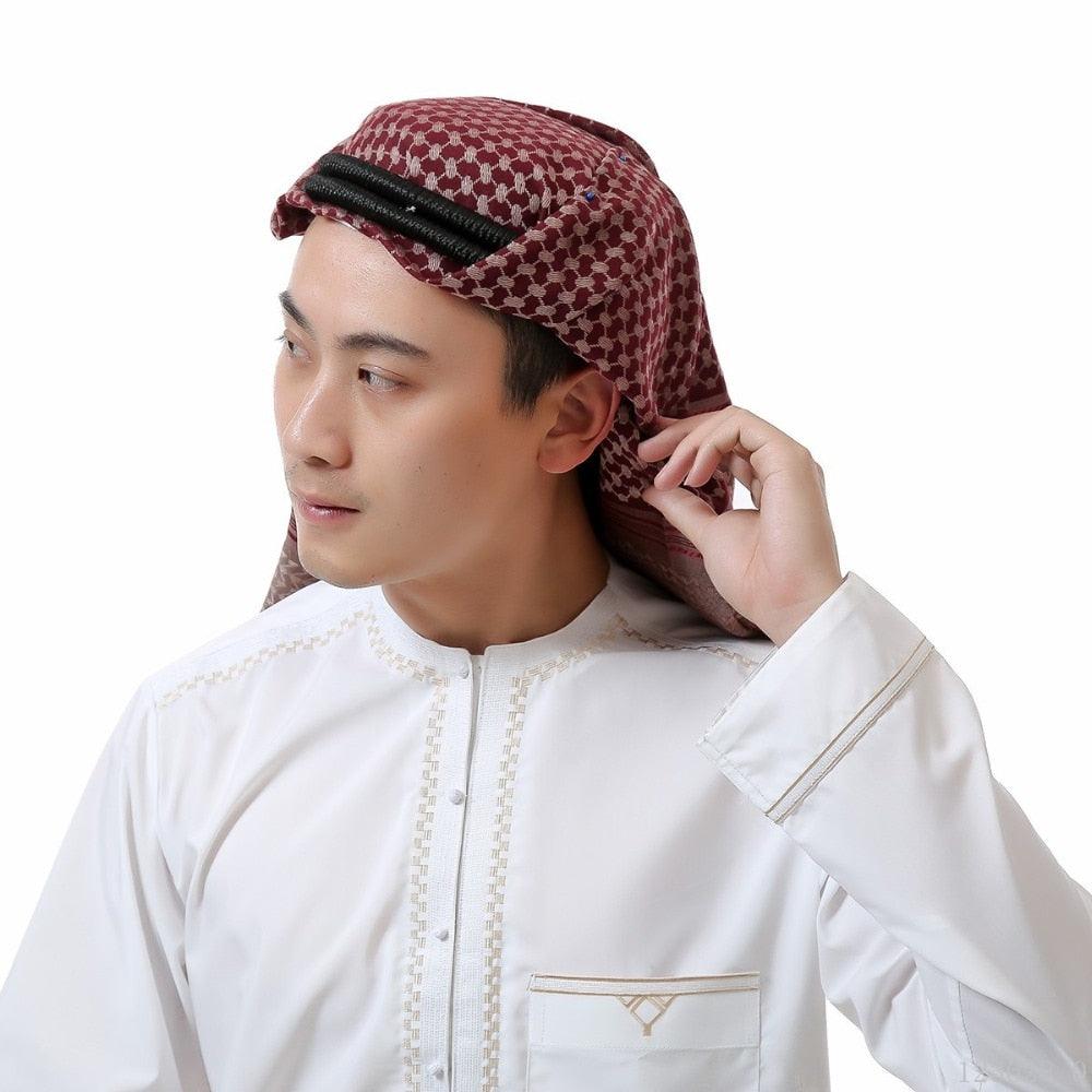 Headscarf Hijab Man Arabic Cotton Hijab Burqa Palestine Keffiyeh Scarf Arabian Islamic Clothing Men Muslim Hijab Wrap Pattern of Arab Shemagh Keffiyeh Men Arab Kufiyah Keffiyeh Arabic Muslim Head Wrap Men Scarf Shawl - ALLURELATION - 555, Arab Kufiyah, Arabic Keffiyeh, Balaclava Mask, Balclava, Bandana, Cotton Hijab, Head Wrap, HeadWrap, Hijab, Hijab Wrap, Keffiyeh, Keffiyeh Arabic, Keffiyeh Scarf, Muslim Head Wrap, Scarf, Scarf Shawl, Shawl, Wrap - Stevvex.com