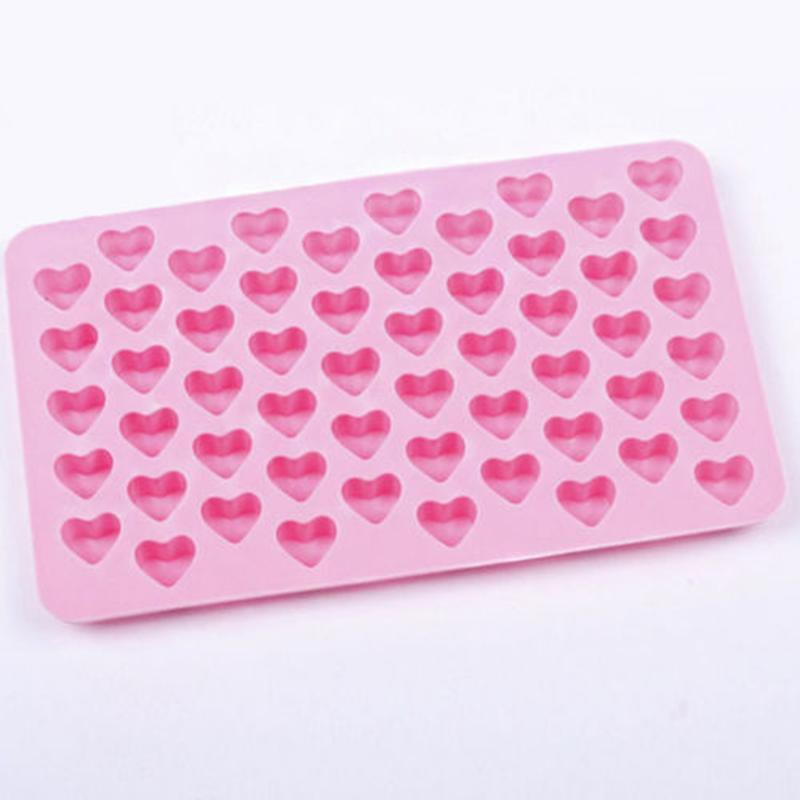 Heart Cake Jelly Cookies Soap Mold Chocolate Baking Mould Tray Wax Ice Fashion Cake Tool Kitchen Accessories Heart Shape Silicone Molds Valentine's Chocolate Candy Molds Baking Jelly Mold