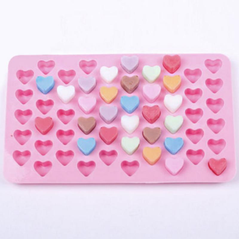 Heart Cake Jelly Cookies Soap Mold Chocolate Baking Mould Tray Wax Ice Fashion Cake Tool Kitchen Accessories Heart Shape Silicone Molds Valentine's Chocolate Candy Molds Baking Jelly Mold