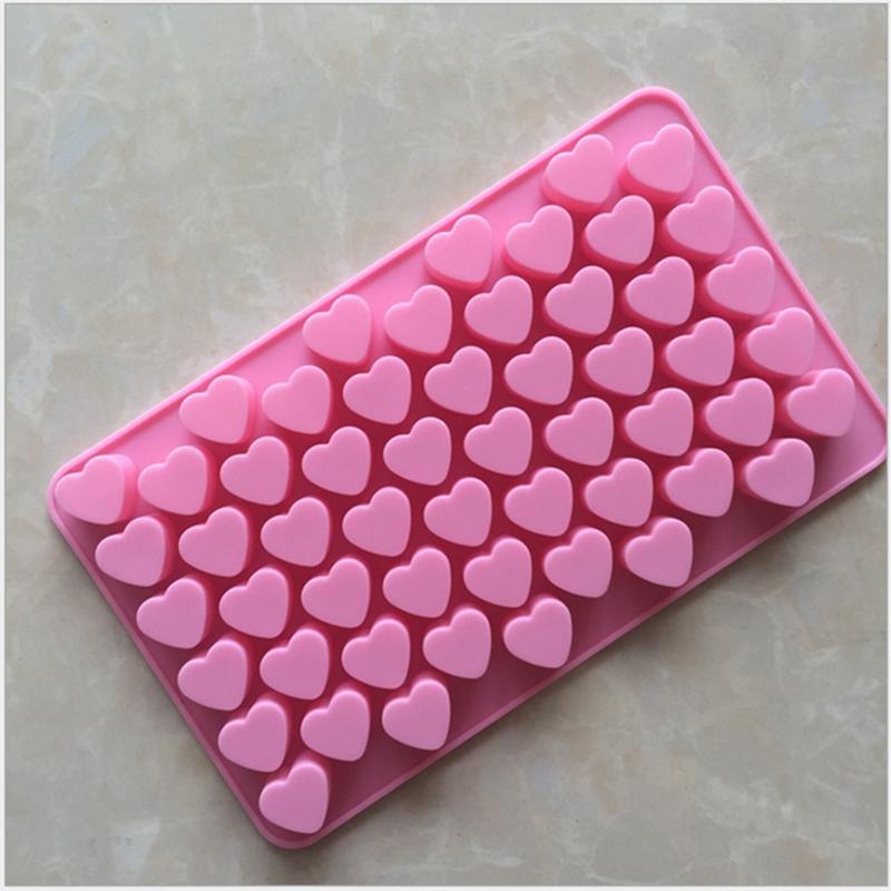 Heart Cake Jelly Cookies Soap Mold Chocolate Baking Mould Tray Wax Ice Fashion Cake Tool Kitchen Accessories Heart Shape Silicone Molds Valentine's Chocolate Candy Molds Baking Jelly Mold