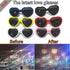 Heart Effect Diffraction Glasses That Turn Lights into Hearts Shaped Love Effects Glasses New Design Watch The Lights Change to Heart Shape At Night Diffraction Glasses For Unisex Sunglasses New Popular Style New Latest Design