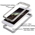 Heavy Duty Shockproof Phone Case For iPhone 14 13 12 Soft Transparent Back Cover Full-Body Clear Bumper Case with Built-in Screen Protector For iPhone