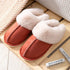 High Quality Cow Suede Leather Plush Fur Lined Women Winter Slippers Home Half Casual Shoes Flats Waterproof Memory Foam House Shoes Slipper With Fuzzy Plush Design