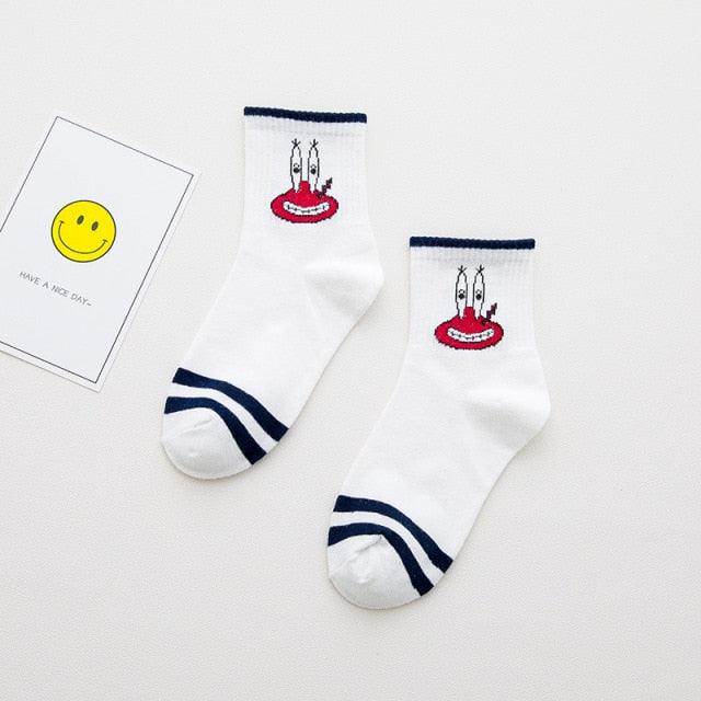 High Quality Cute Elegant Lovely Kawaii Cartoon Sweet Cotton Women Socks Animals Character Casual Short Socks For Men And Women