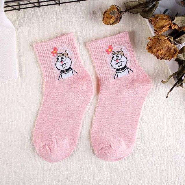 High Quality Cute Elegant Lovely Kawaii Cartoon Sweet Cotton Women Socks Animals Character Casual Short Socks For Men And Women