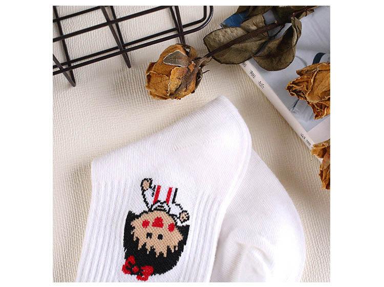 High Quality Cute Elegant Lovely Kawaii Cartoon Sweet Cotton Women Socks Animals Character Casual Short Socks For Men And Women